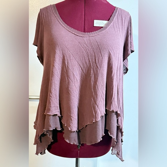 Free People Soft V-Neck Short Sleeve Tee - Picture 3 of 9